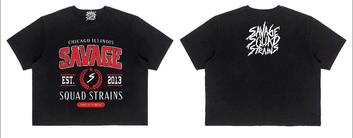 Savage Squad trucker hat, front and back