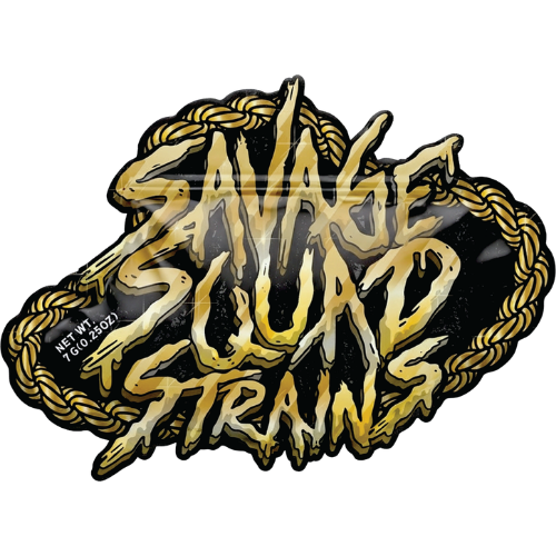 Savage Squad Strains 7 gram flower mylar